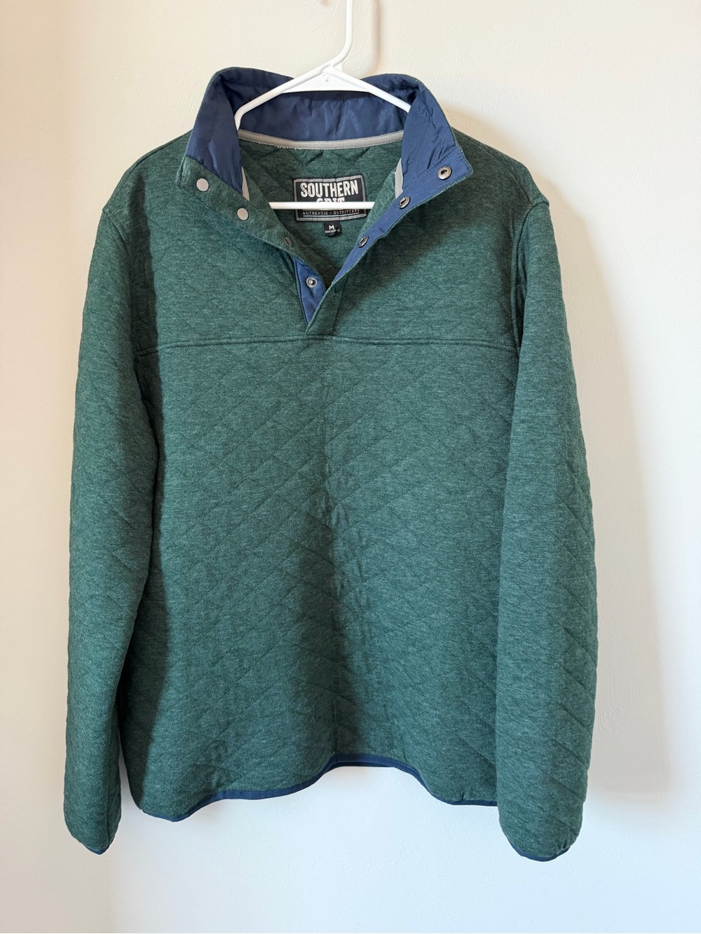 Southern Grit Men's Green Quilted Pullover Shirt